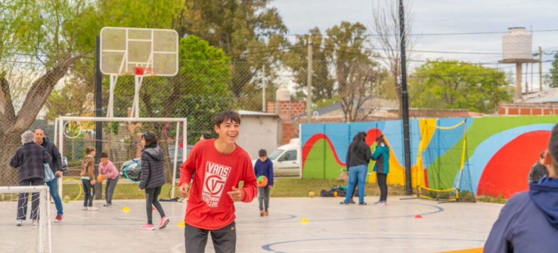 nuevo playón polideportivo en las acacias